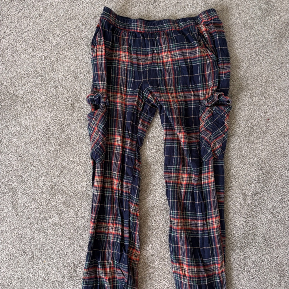 Aerie Multicolor Plaid Flannel Pajamas